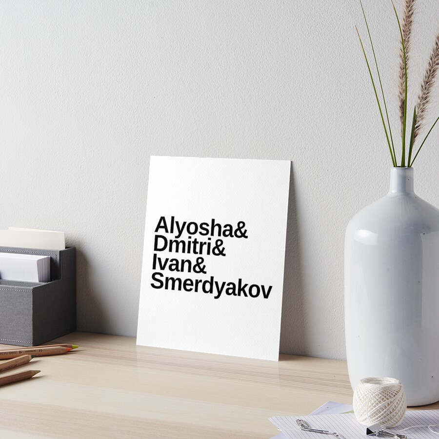 "Dostoevsky The Brothers Karamazov List Alyosha & Dmitri & Ivan