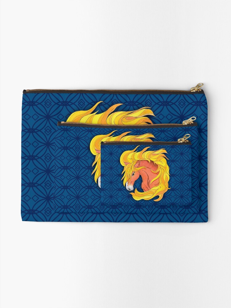 Alternate view of Horse Totem with Pattern Zipper Pouch