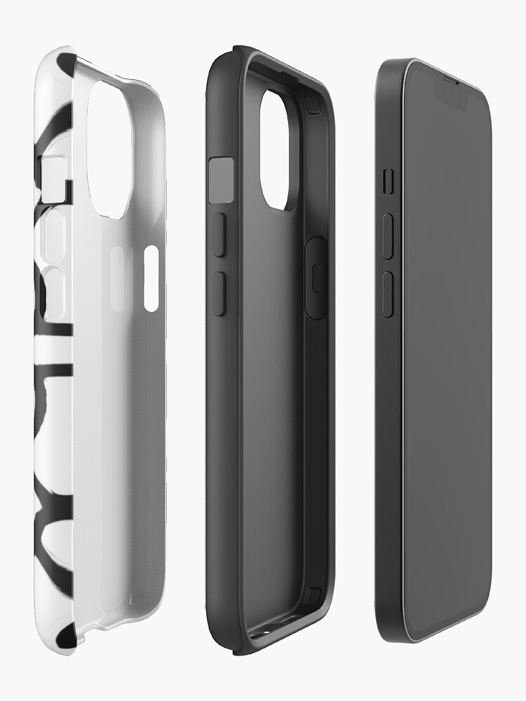 Alternate view of Monochrome One - Black and White Mandala Art iPhone Case