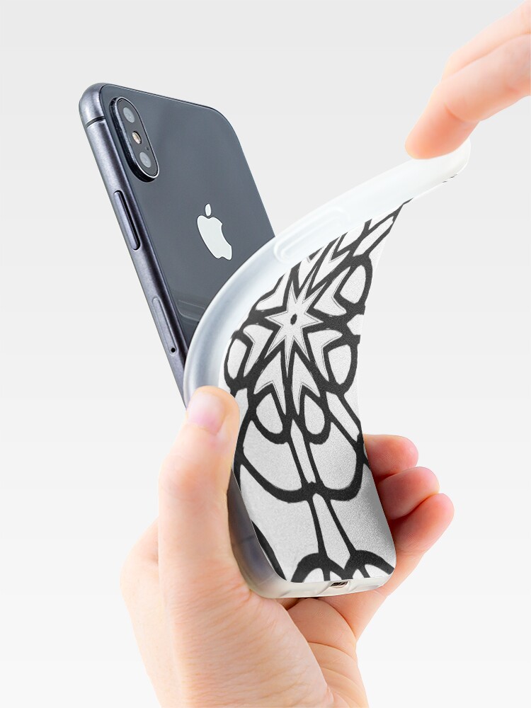 Alternate view of Monochrome One - Black and White Mandala Art iPhone Case & Cover