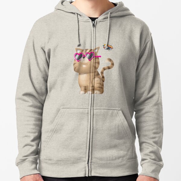 Cool Cat Zipped Hoodie