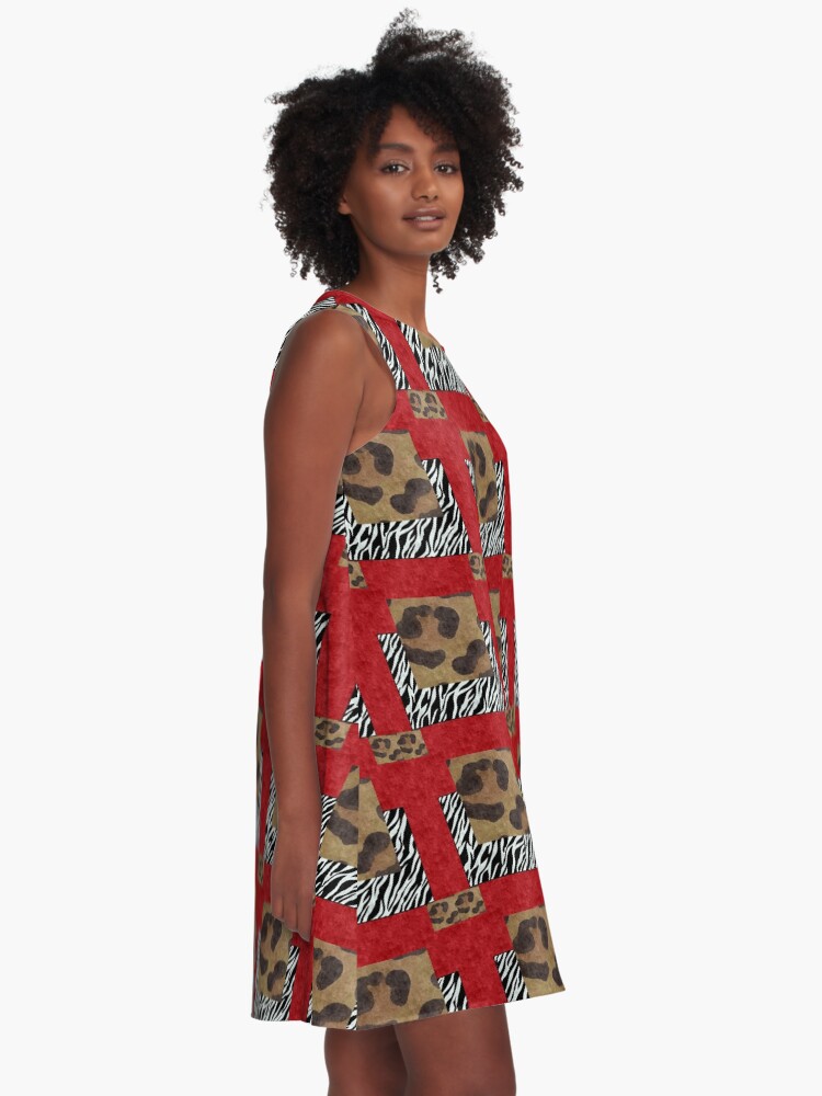 Thumbnail 2 of 4, A-Line Dress, Levito Sahara designed and sold by kinkatstyle.