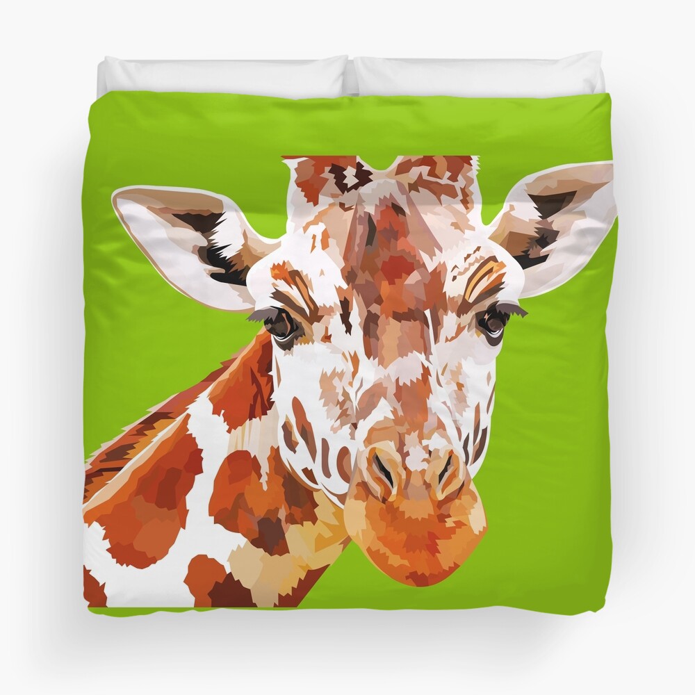Giraffe - What's up? Duvet Cover