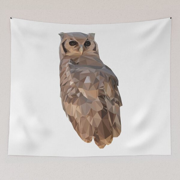 Item preview, Low poly night owl designed and sold by ErinFCampbell.