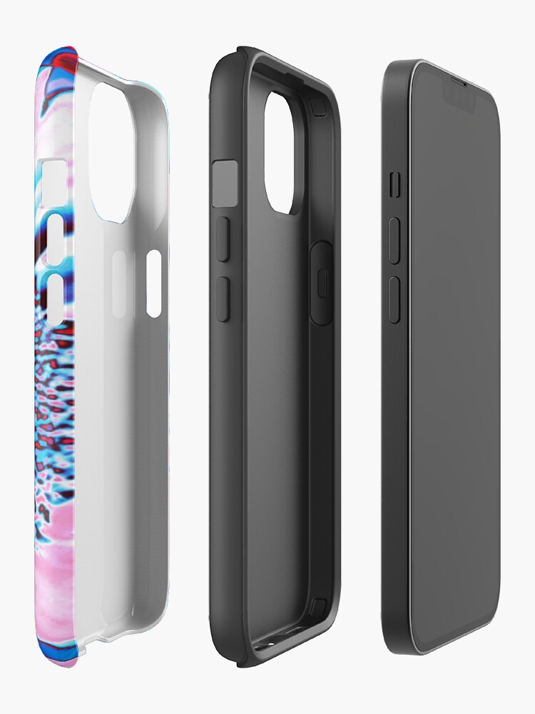 Alternate view of Iced Sunflower - Pink Purple White Blue Flower - Floral Design iPhone Case