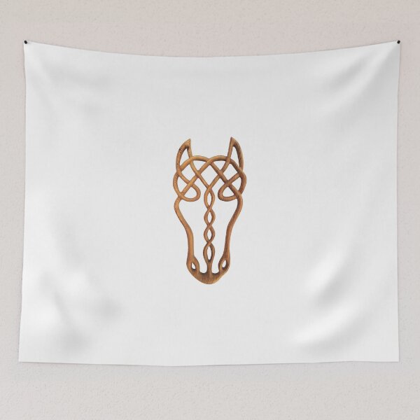 Item preview, Celtic Knot Horse Wood Carving|Epona Celtic Horse Goddess Symbol designed and sold by SignsOfSpirit.