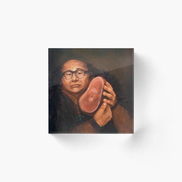 Danny Devito and his Beloved Ham Acrylic Block
