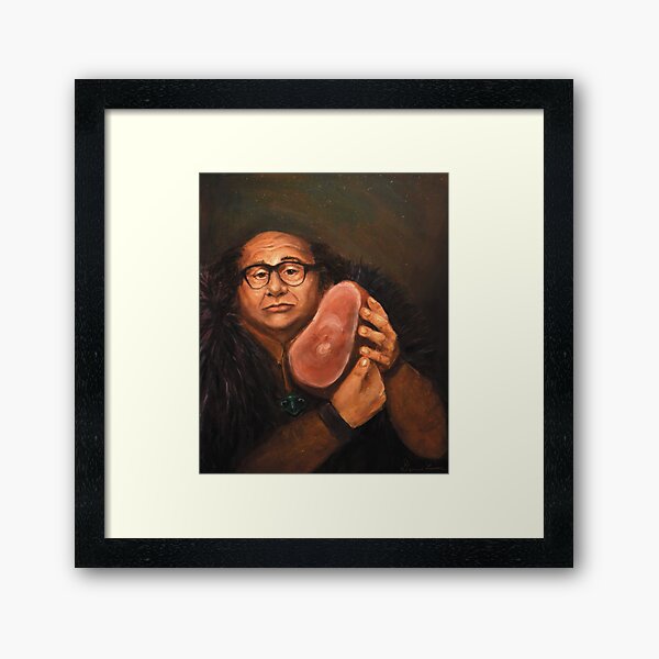Danny Devito and his Beloved Ham Framed Art Print