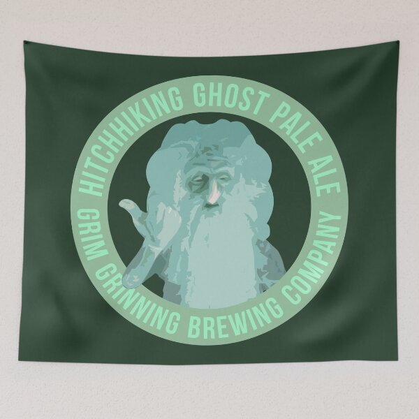 Item preview, Hitchhiking Ghost Pale Ale Grim Grinning Brewing Company Ghost III designed and sold by FandomTrading.