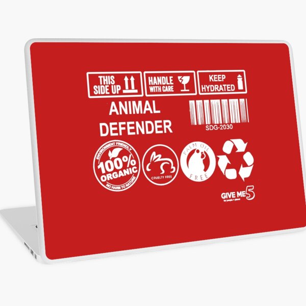 Animal advocate (white) Laptop Skin