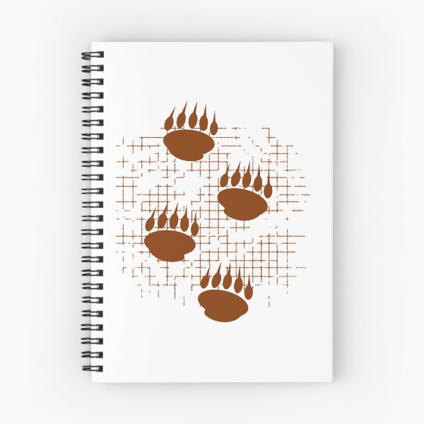 Item preview, Bear Cub Paw Prints On Distressed Background  designed and sold by Almdrs.