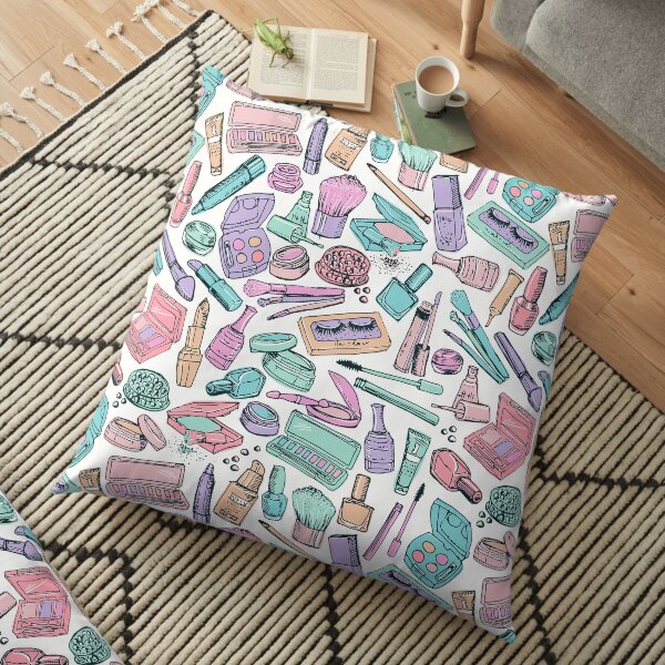 Make up in Pastels Floor Pillow