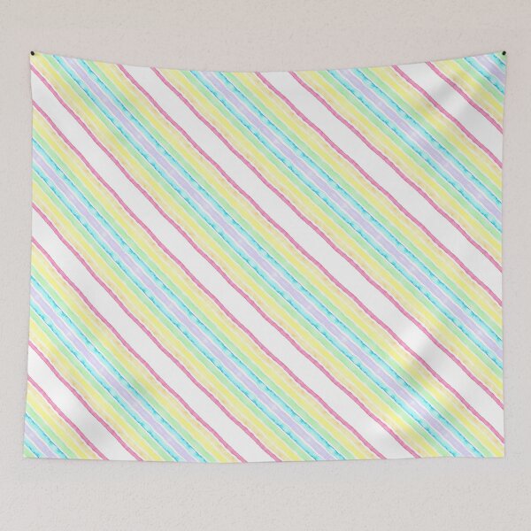 Item preview, Diagonal Rainbow Watercolor Stripes! designed and sold by KelseyLovelle.