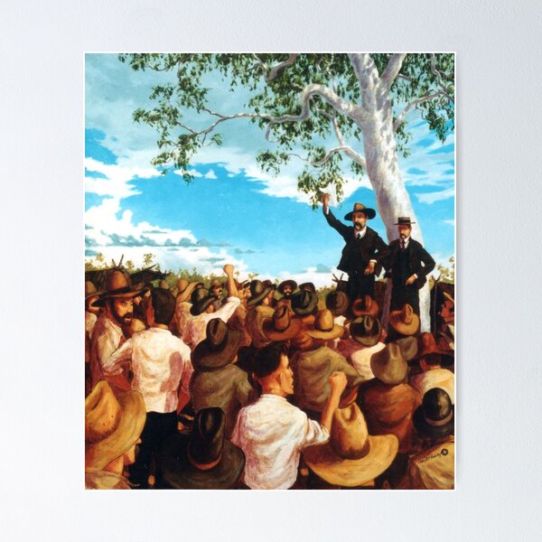 The Shearer's Strike - Barcaldine 1891 Poster