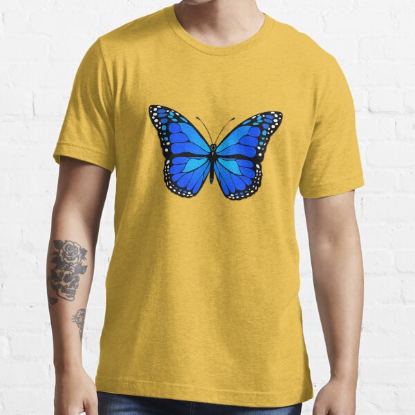 Blue butterfly best sale t shirt