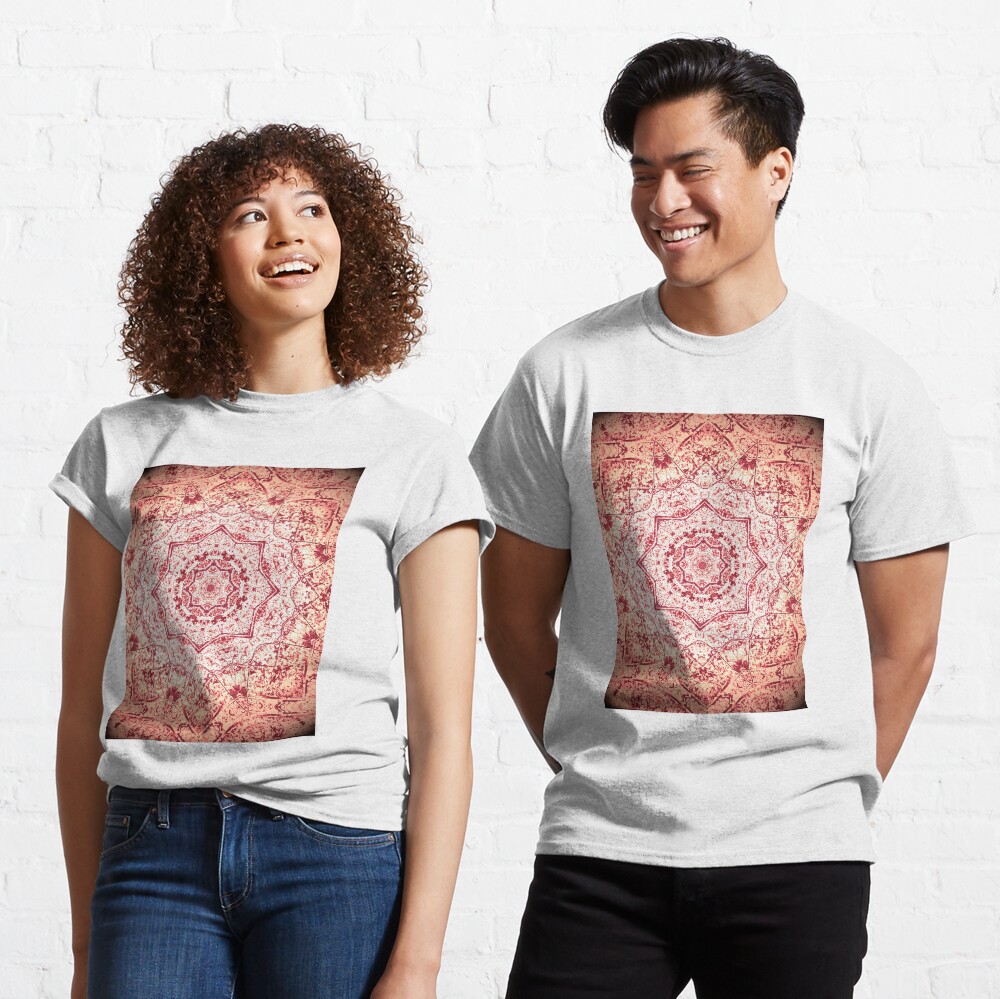 Gift for Yogi - Zen Pink Mandala Design - Yoga Present Classic T-Shirt