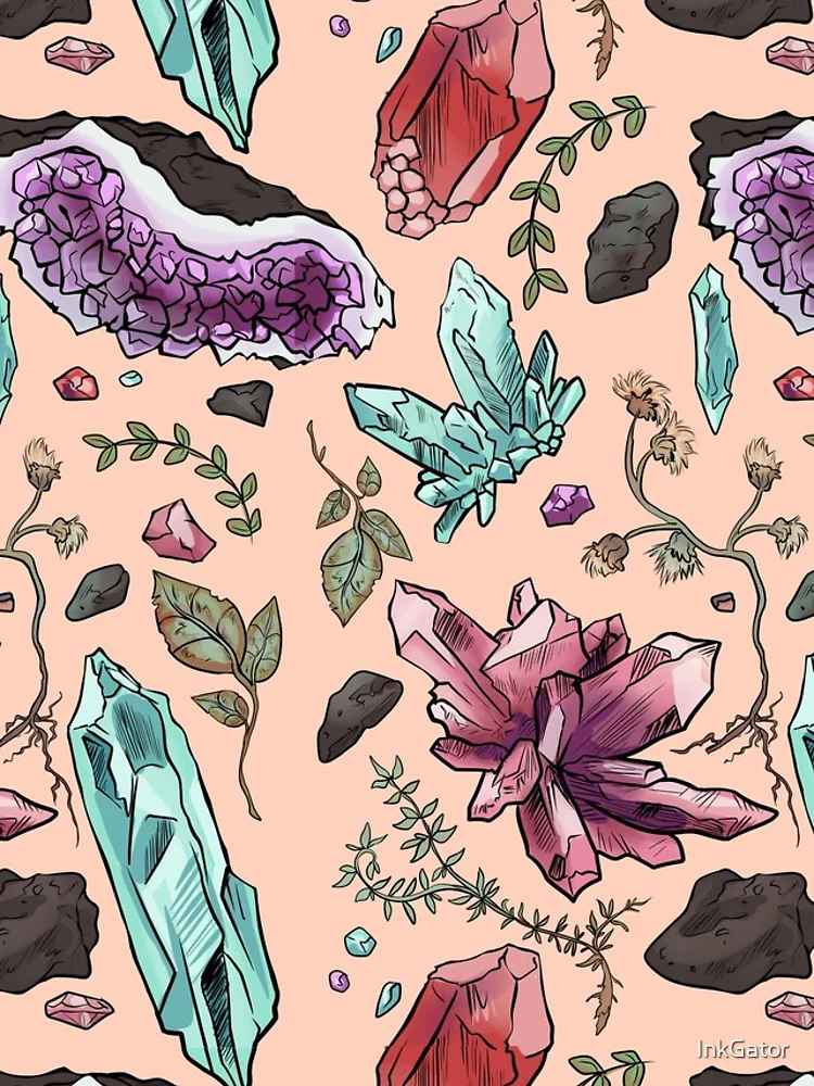Thumbnail 4 of 4, iPhone Case, Gemstone Pattern designed and sold by InkGator.