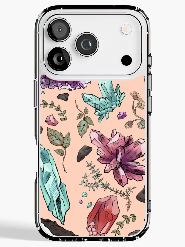 Thumbnail 1 of 5, iPhone Case, Gemstone Pattern designed and sold by InkGator.