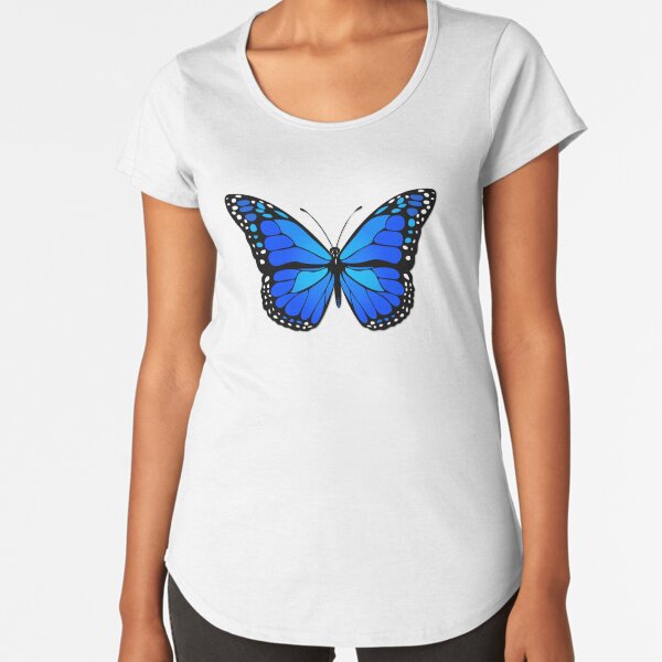 Blue butterfly Premium Scoop T-Shirt