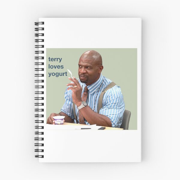 Item preview, Terry Loves Yogurt (Brooklyn 99) with background designed and sold by minnesotarae.