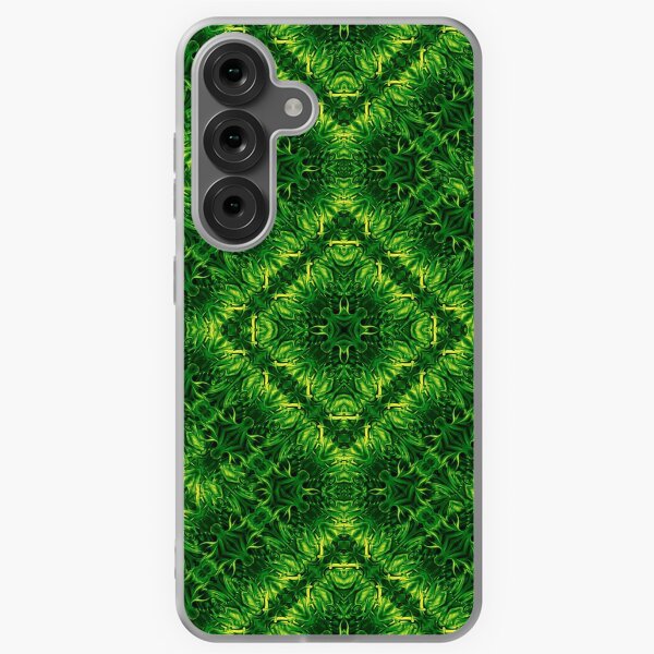 Velvet Splash Green Grass Stitched Maze Pattern Samsung Galaxy Soft Case