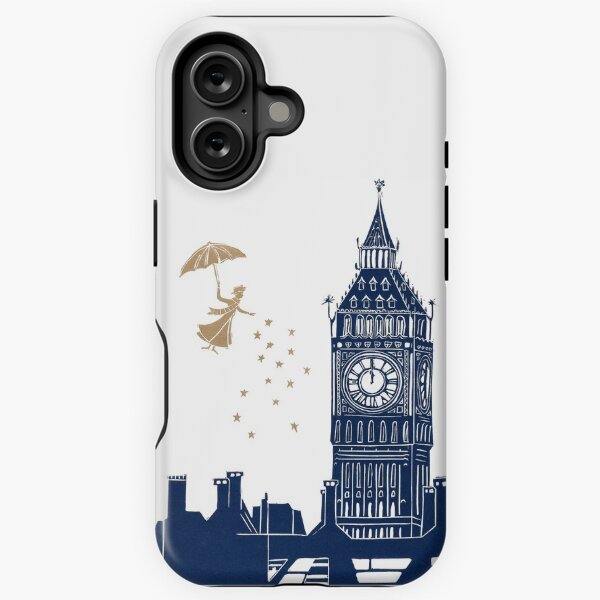 Item preview, Mary Poppins and Big Ben Linocut designed and sold by Maddy Bennett.