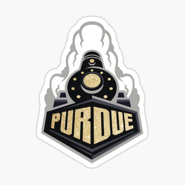 Purdue Sparkle Sticker
