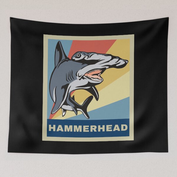Item preview, Vintage Retro Hammerhead Shark Novelty Gift designed and sold by MintedFresh.