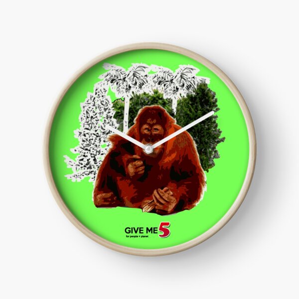 Let's save the orangutan Clock