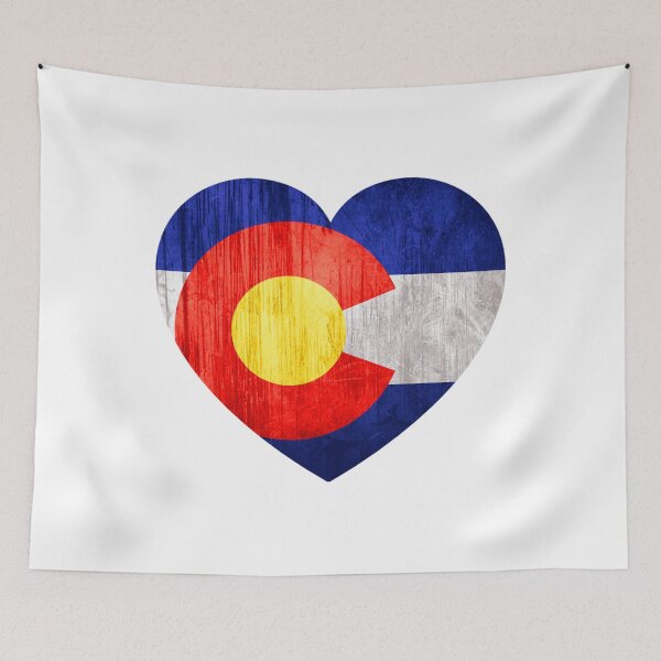 Item preview, COLORADO HEART I LOVE COLORADO FLAG DENVER ASPEN BOULDER designed and sold by DESTINATIONS DECAL.