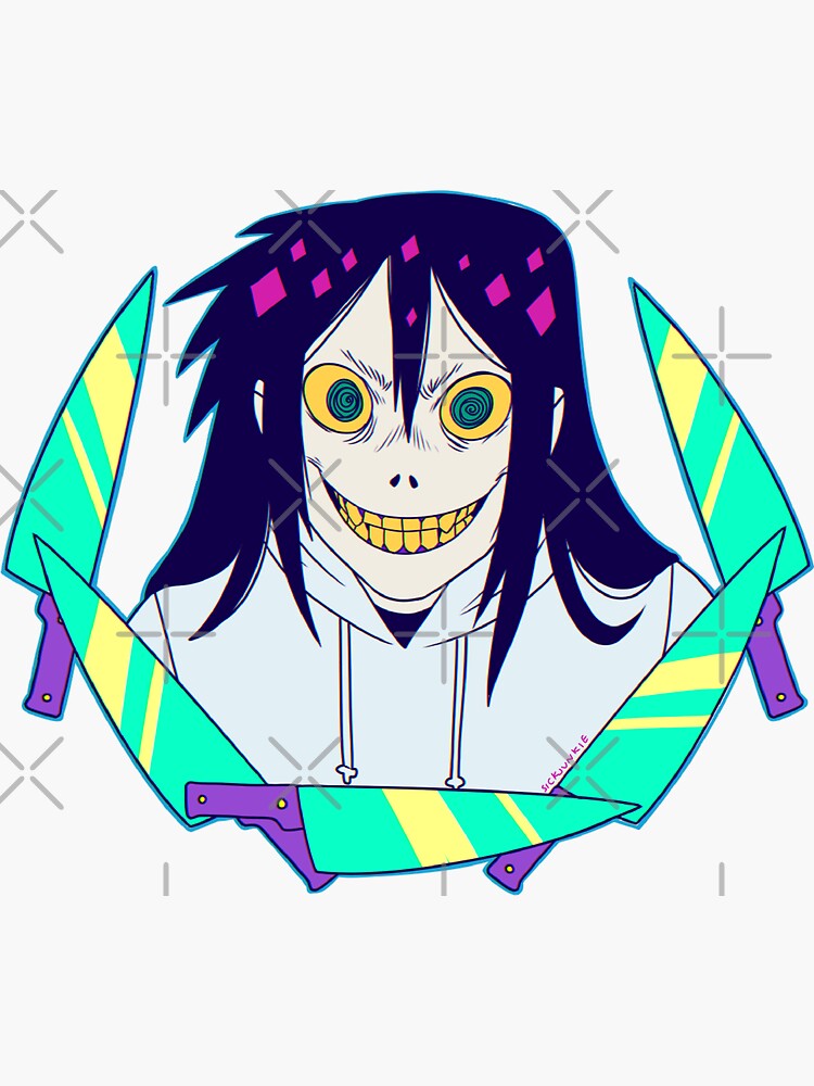 Jeff the Killer Fanart Sticker for Sale by OrianaOwO