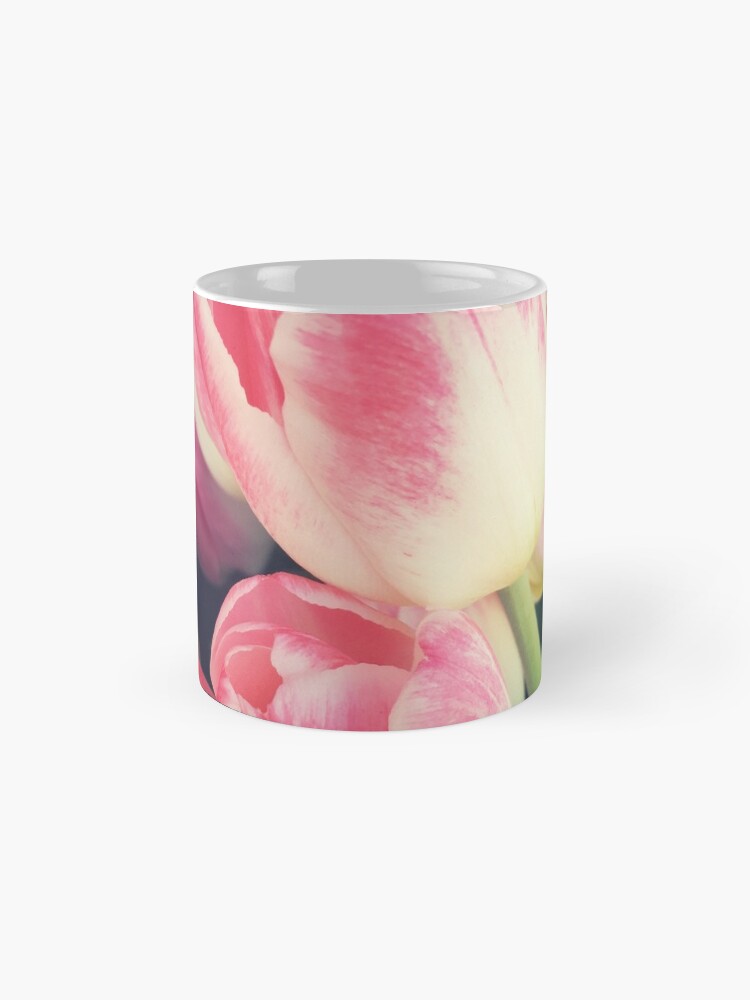 Alternate view of Tulip Lovers - Dramatic Pink Tulips Art Photography Mug