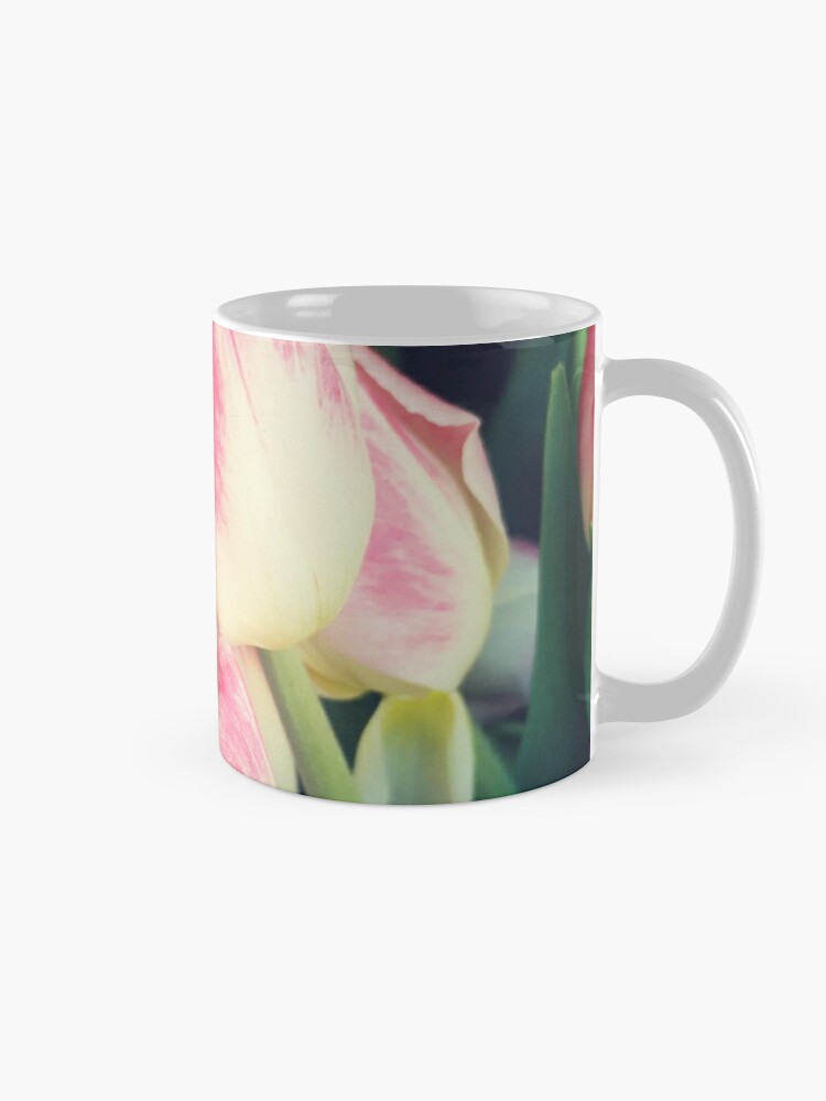 Alternate view of Tulip Lovers - Dramatic Pink Tulips Art Photography Mug