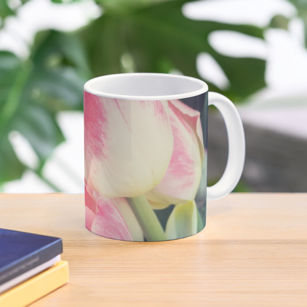 Tulip Lovers - Dramatic Pink Tulips Art Photography Mug