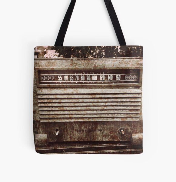 Classic Oldies Fan - Old Vintage Radio photography All Over Print Tote Bag
