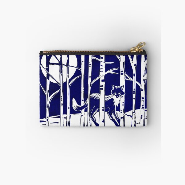 Item preview, Fox in Moonlit Forest Linocut designed and sold by Maddy Bennett.