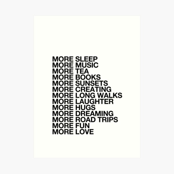 More Love. Art Print