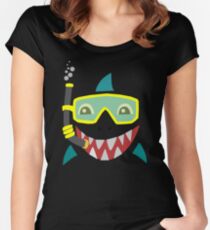 Hai taucht Tailliertes Rundhals-Shirt