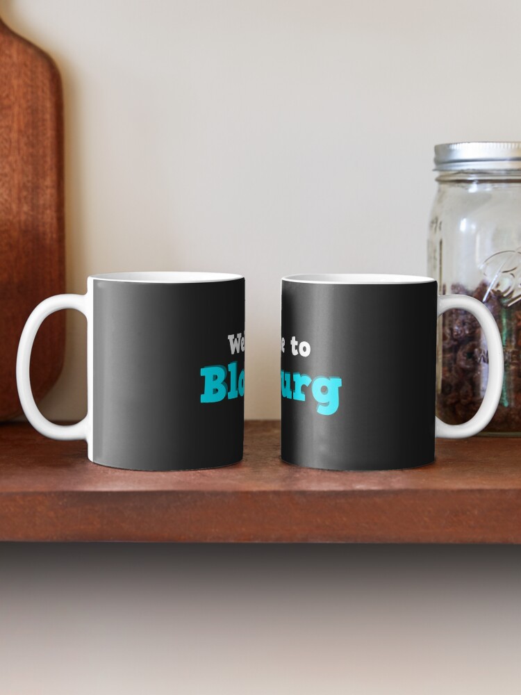 Welcome To Bloxburg Roblox Mug By Overflowhidden Redbubble - mug roblox