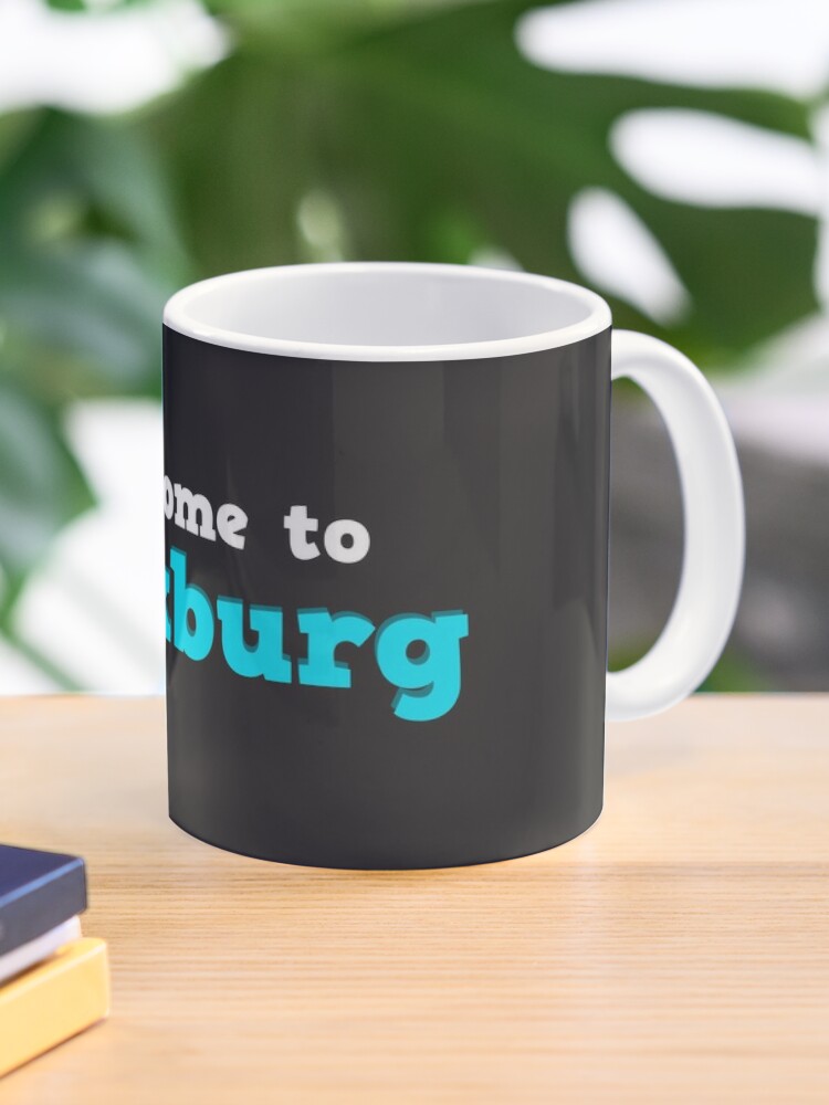 Welcome To Bloxburg Roblox Mug By Overflowhidden Redbubble - welcome to bloxburg roblox acrylic block by overflowhidden redbubble