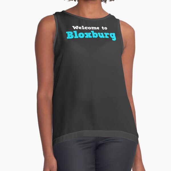 Meep City Roblox Sleeveless Top By Overflowhidden Redbubble - welcome to bloxburg roblox photographic print by overflowhidden redbubble