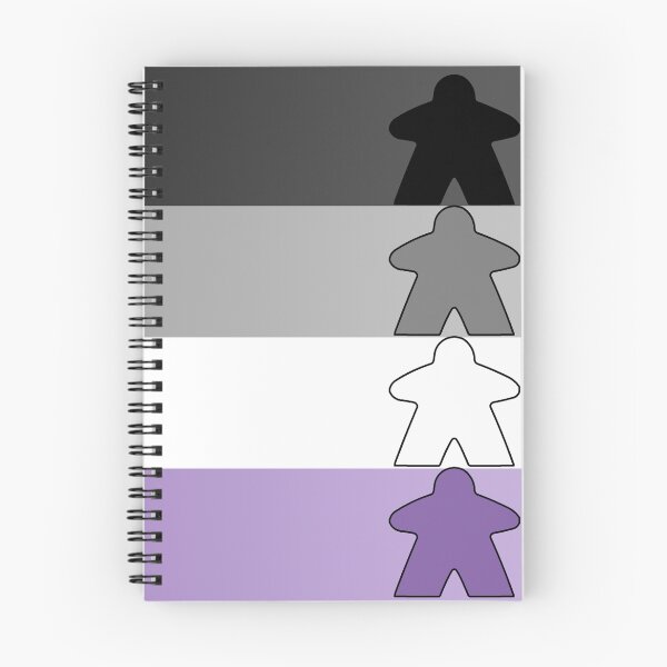 Item preview, Asexual Pride (Minimal Meeple Edition) designed and sold by BasiliskOnline.