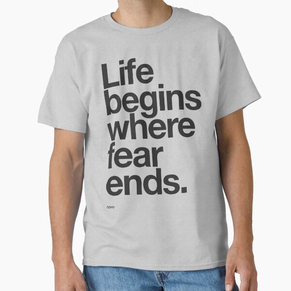 Item preview, Life Begins Where Fear Ends. designed and sold by TheLoveShop.