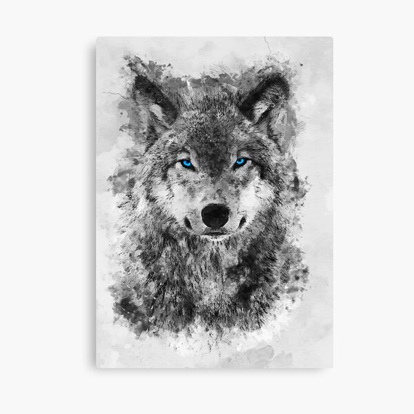 WHITE WOLF ANIMAL CANVAS PICTURE PRINT WALL ART D42