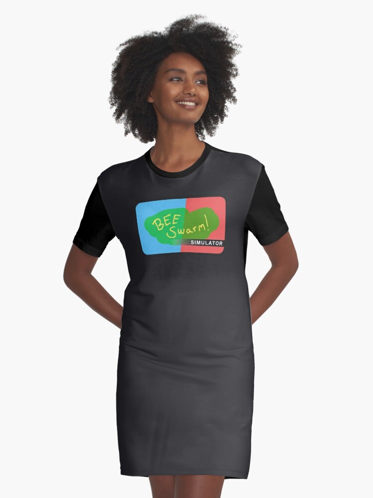 Bee Swarm Simulator Roblox Graphic T Shirt Dress By Overflowhidden Redbubble - bee clothing roblox