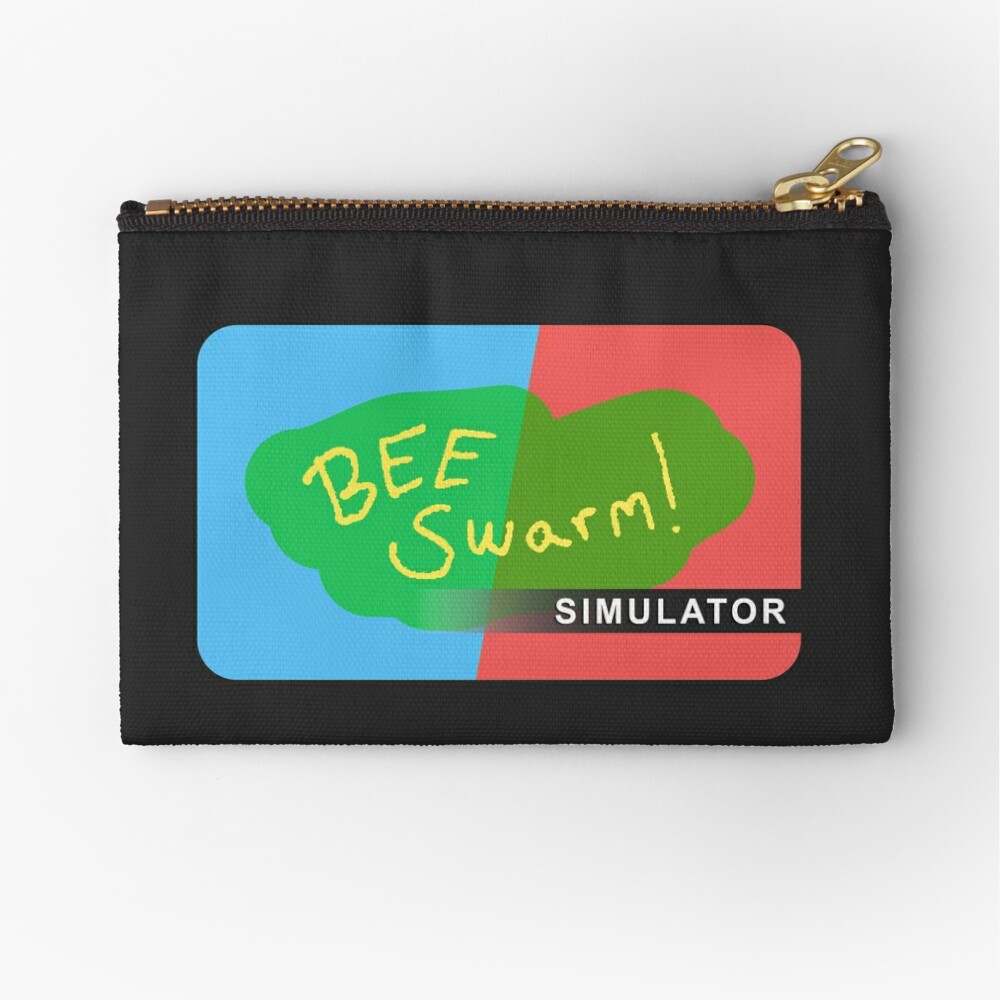 Bee Swarm Simulator Roblox Zipper Pouch By Overflowhidden Redbubble - bee swarm simulator roblox drawstring bag