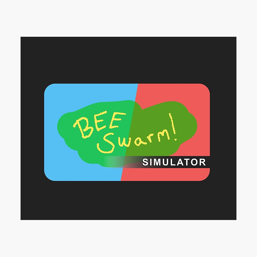 Bee Swarm Simulator Roblox Poster By Overflowhidden Redbubble - gaming with kev roblox life simulator