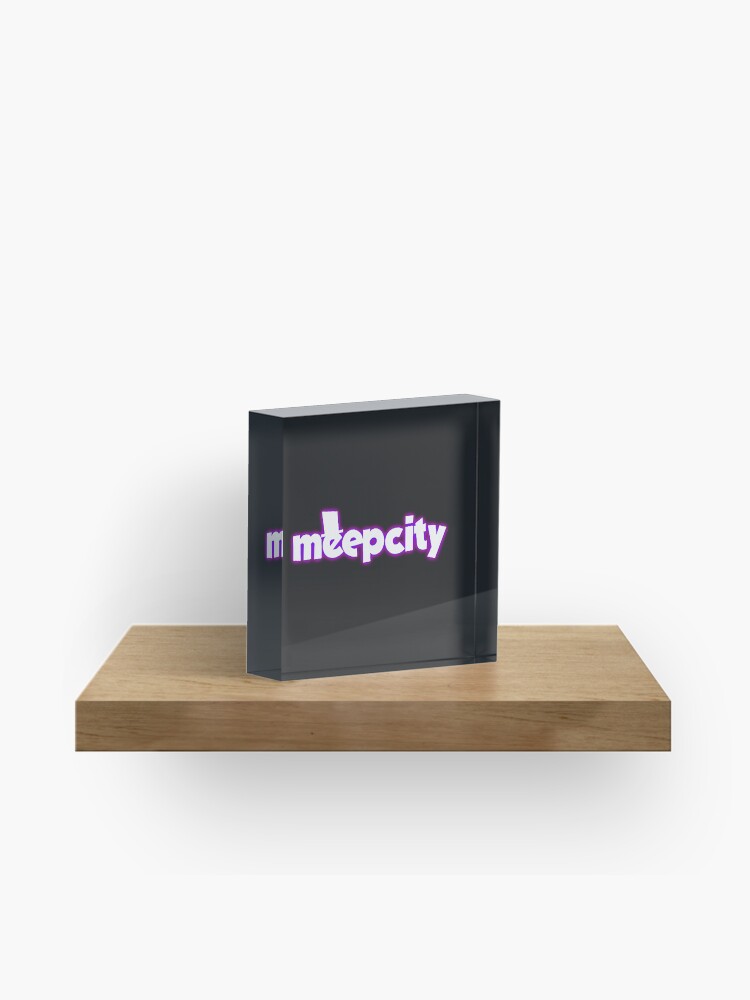 Meep City Roblox Acrylic Block By Overflowhidden Redbubble - block city roblox