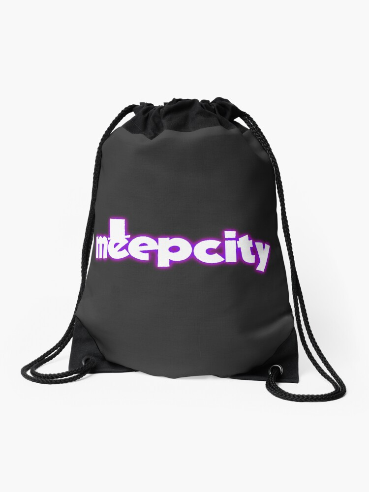 Meep City Roblox Drawstring Bag By Overflowhidden Redbubble - how do you give people money in meep city roblox