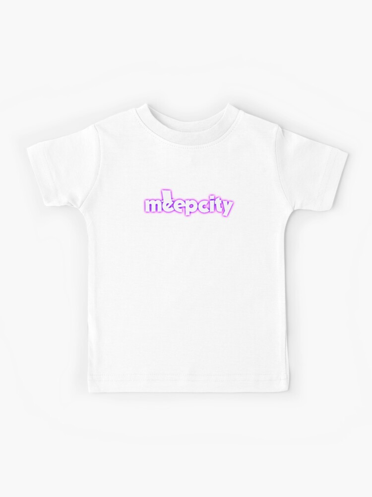 Meep City Roblox Kids T Shirt By Overflowhidden Redbubble - welcome to bloxburg roblox photographic print by overflowhidden redbubble